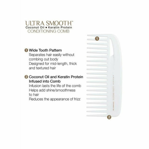 Ultra Smooth Conditioning Comb with Coconut Oil - shop em hair studio