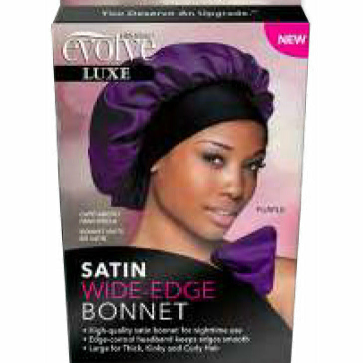 Satin Wide Edge Bonnet - shop em hair studio