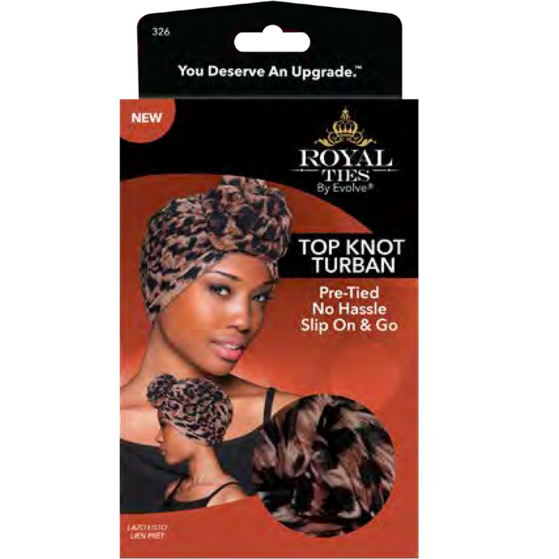 Royal Ties Top Knot Turban - shop em hair studio (5487500624037)