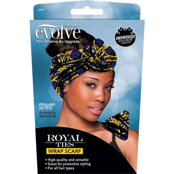 Royal Ties Wrap Scarf - shop em hair studio (5568472547493)